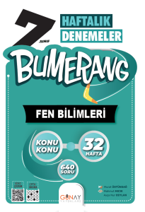 7. Sınıf Bumerang 32 Haftalık Fen Bilimleri Denemeleri