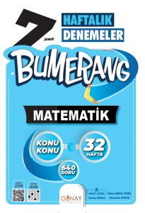 7. Sınıf Bumerang 32 Haftalık Matematik Denemeleri