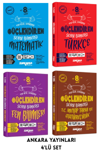 GÜÇLENDİREN TÜRKÇE-MATEMATİK-FEN BİLİMLERİ-İNKILAP TARİHİ SORU BANKASI (4'LÜ SET)