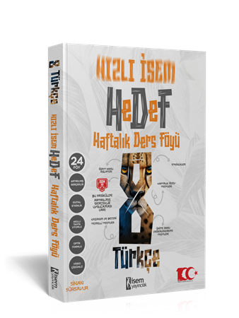2024 HIZLI İSEM 8.SINIF TÜRKÇE HAFTALIK DERS FÖYÜ