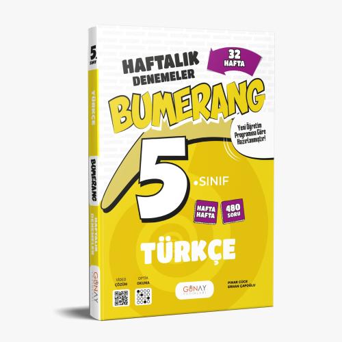 5. Sınıf Bumerang 32 Haftalık Türkçe Denemeleri