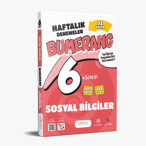 6. Sınıf Bumerang 32 Haftalık Sosyal Bilgiler Denemeleri