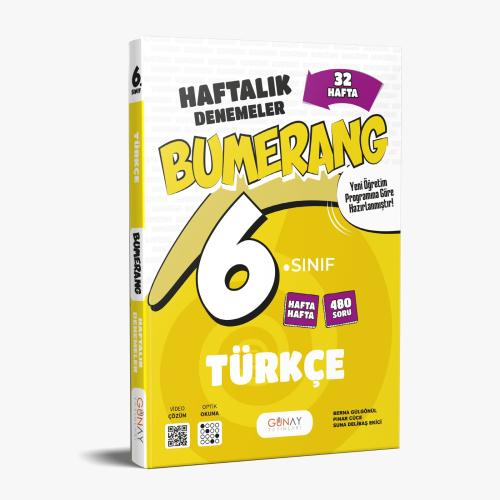 6. Sınıf Bumerang 32 Haftalık Türkçe Denemeleri