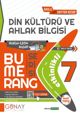7. Sınıf Bumerang Etkinlikli Din Kültürü ve Ahlak Bilgisi